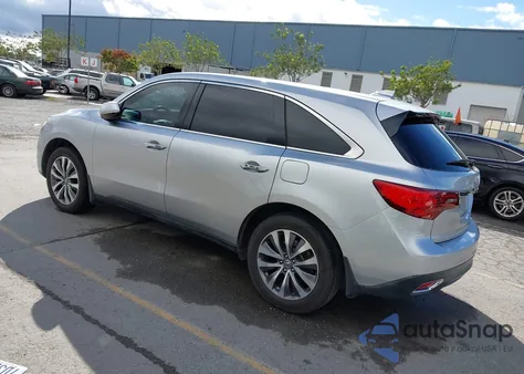 2014 Acura Mdx Technology Package из США, поврежденный, VIN 5FRYD3H43EB013882